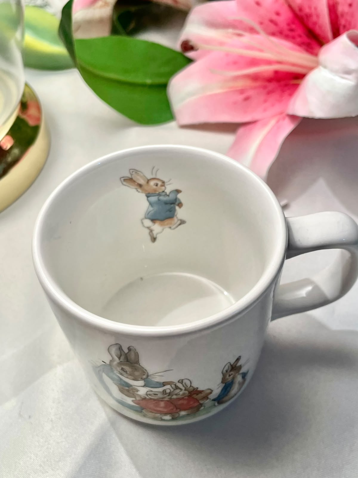 Wedgwood Peter Rabbit Beatrix Potter Mug Made in England 3 in