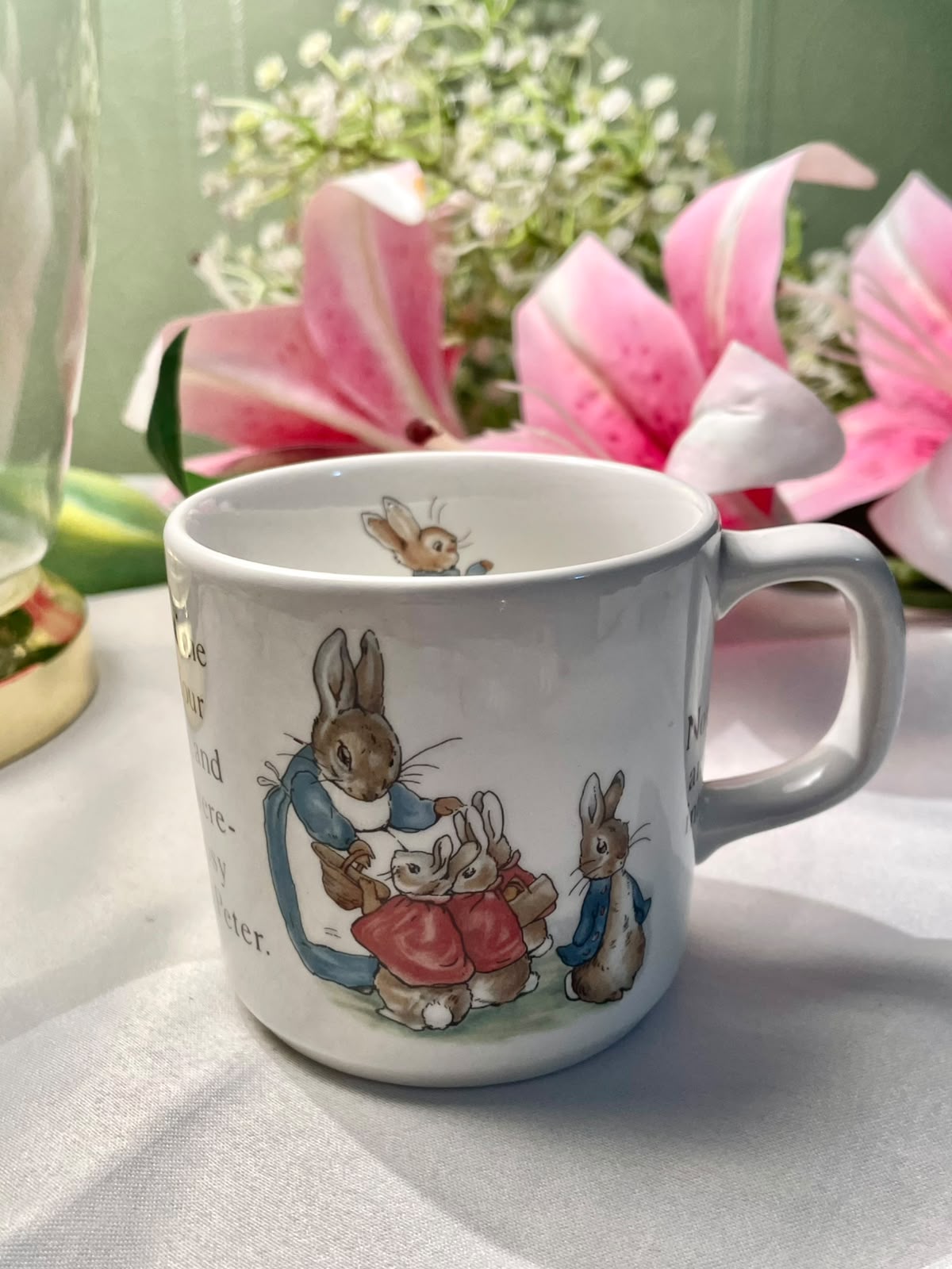 Wedgwood Peter Rabbit Beatrix Potter Mug Made in England 3 in