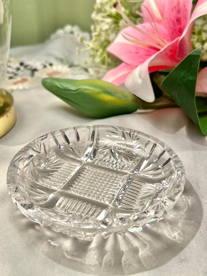 Cut Crystal Round Serving Dish – Approx. 11 cm