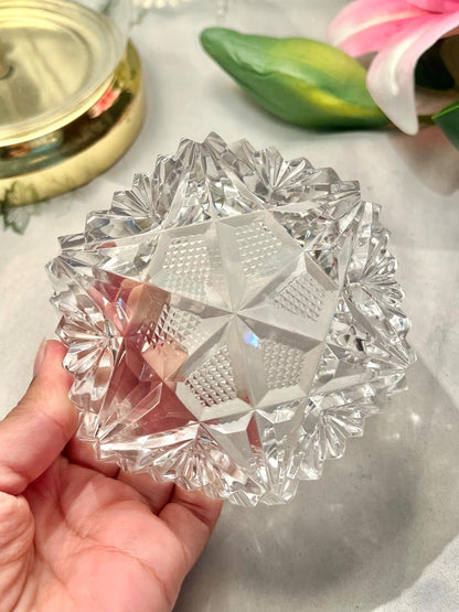 Cut Crystal Serving Bowl – Approx. 10.5 cm