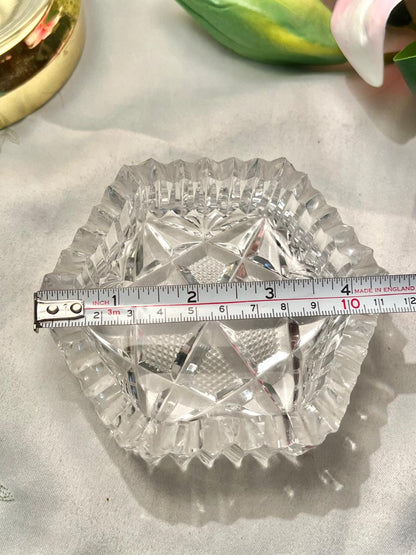 Cut Crystal Serving Bowl – Approx. 10.5 cm