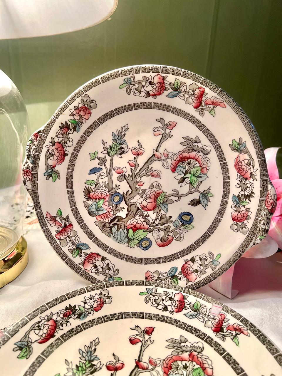 Johnson Bros Indian Tree 2-Piece Cake Platter (Each) Approx. 10.5 in