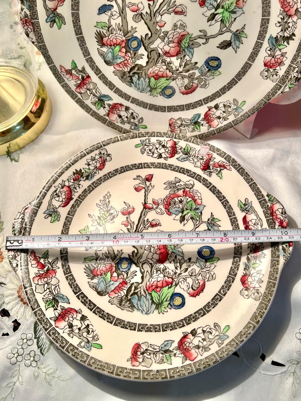 Johnson Bros Indian Tree 2-Piece Cake Platter (Each) Approx. 10.5 in