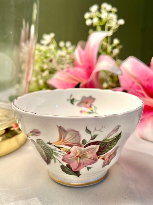 Regency Bone China Convolvulus Floral Bowl 4.5"