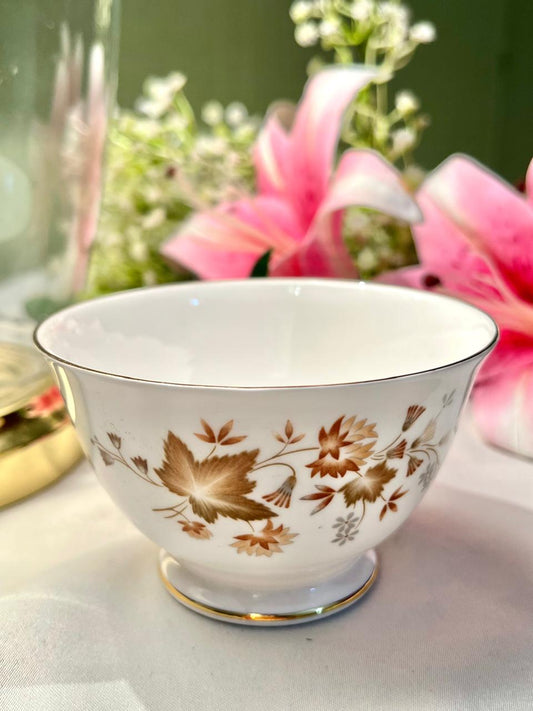 Colclough Bone China Floral Bowl with Gold Rim 4.5"