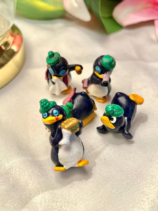 Penguin Miniature Figurine Set 5-Piece Approx. 2"