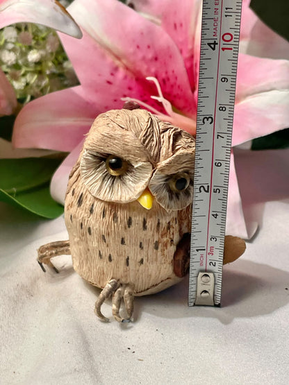 Decorative Brown Owl Figurine Approx. 3 in
