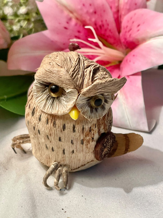 Decorative Brown Owl Figurine Approx. 3 in