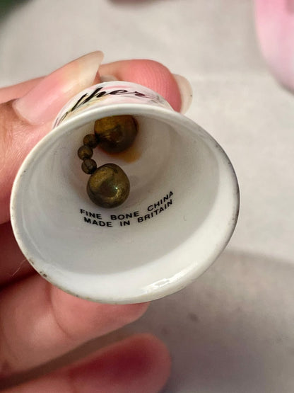 Vintage Mother Fine Bone China Bell 2 in