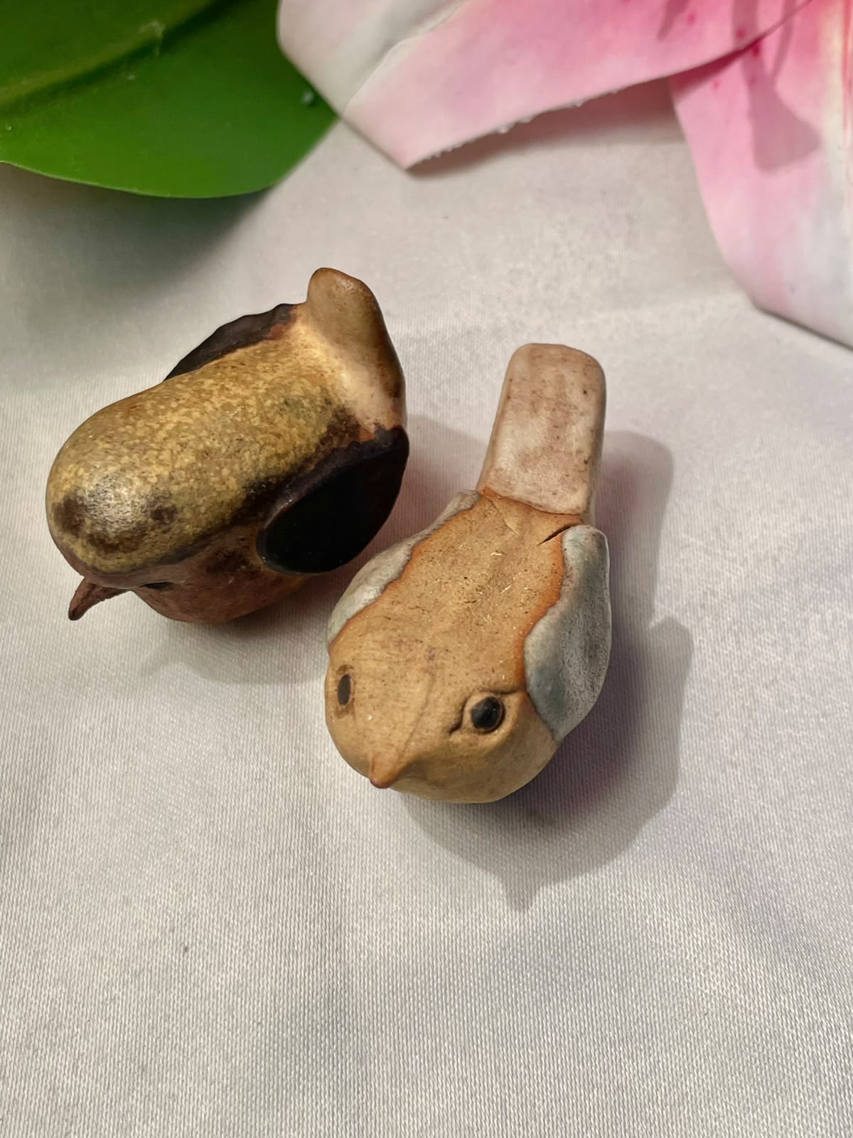 Vintage Miniature Bird Figurines 2-Piece Set 2 in