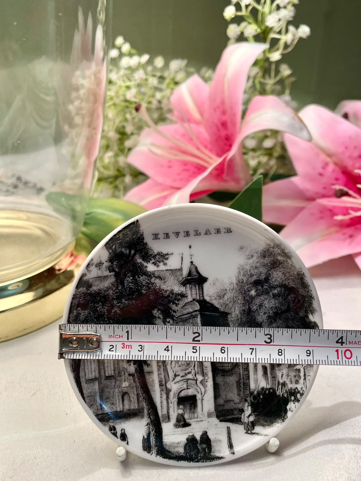 Kevelaer Black & White Decorative Wall Plate 9 cm