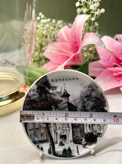 Kevelaer Black & White Decorative Wall Plate 9 cm