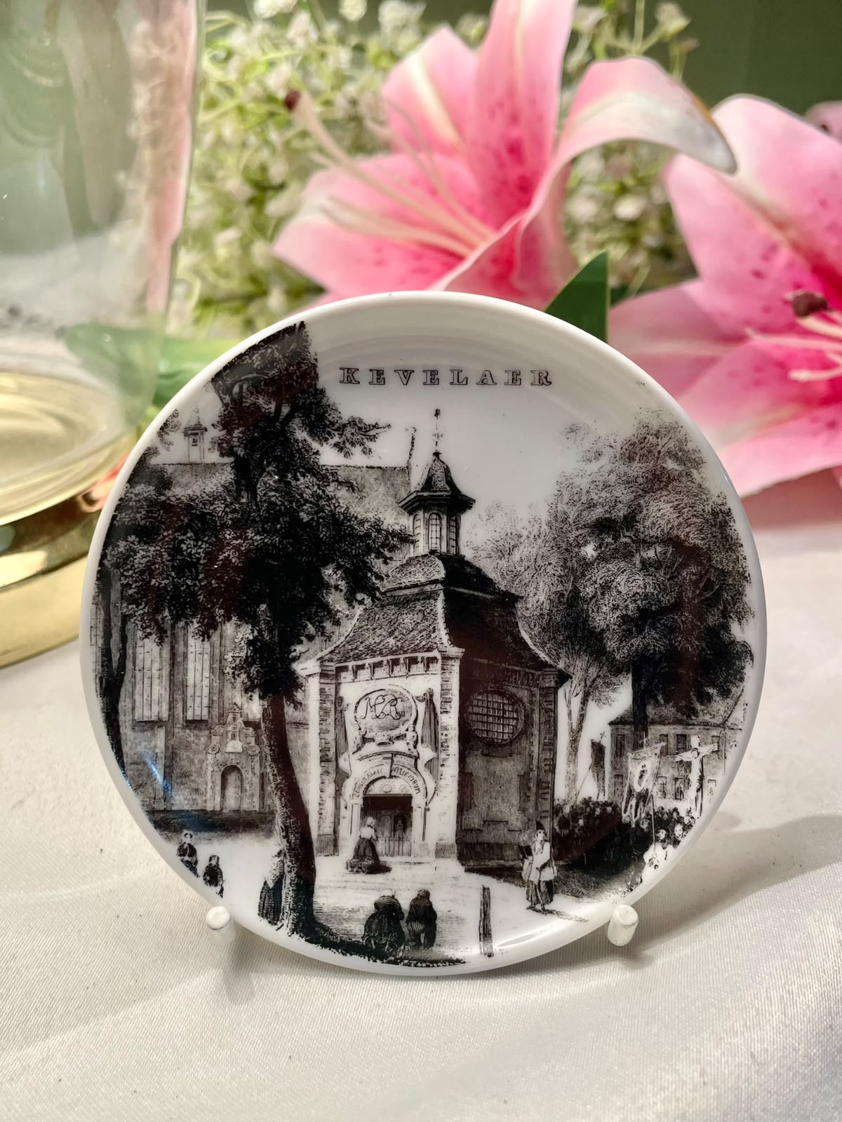 Kevelaer Black & White Decorative Wall Plate 9 cm