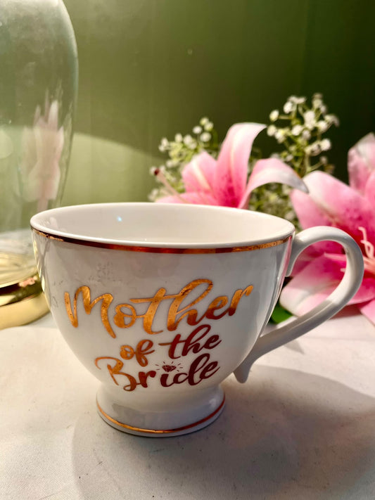 Mother of the Bride Fine China Mug Gold-Tone 11 cm