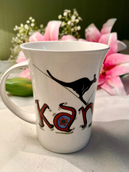 Guritno Kangaroo Fine Bone China Mug Australia 11 cm
