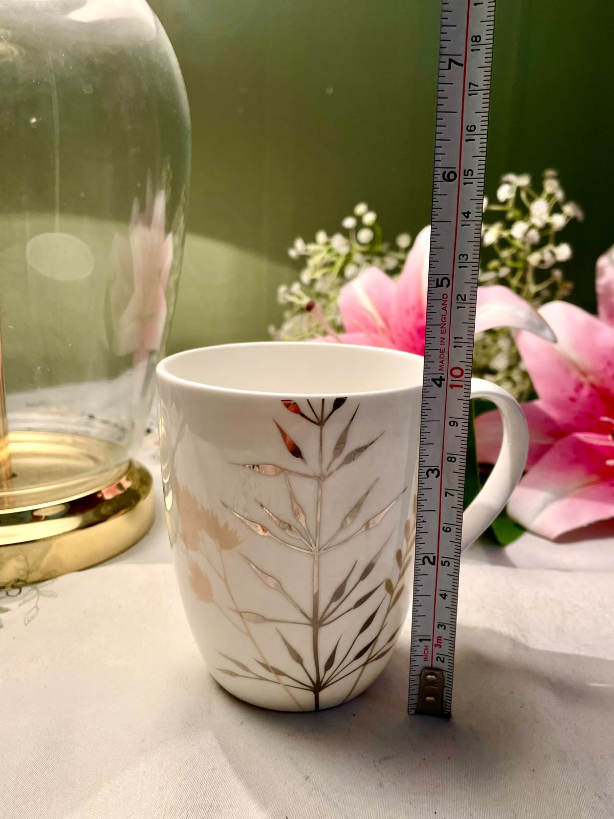 Tata Ceramics Fine Bone China Botanical Mug 10 cm