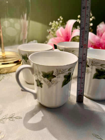 Duchess Ivy Bone China Mug Set 4-Piece England 8 cm