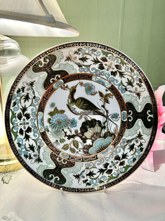RARE FIND Oriental Bird & Floral Decorative Wall Plate – 10"