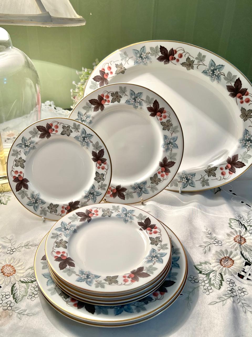 Royal Doulton Camelot English Translucent China Dinnerware Set 9 pcs