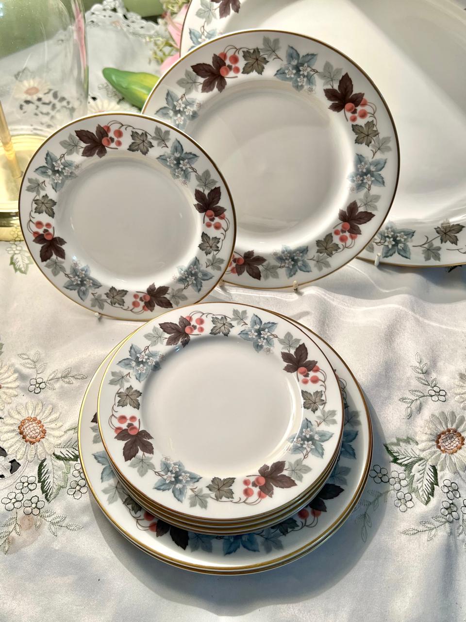 Royal Doulton Camelot English Translucent China Dinnerware Set 9 pcs