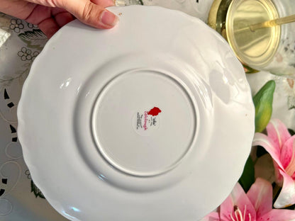 Vintage Colclough Red Rose Bone China Plate 24 cm