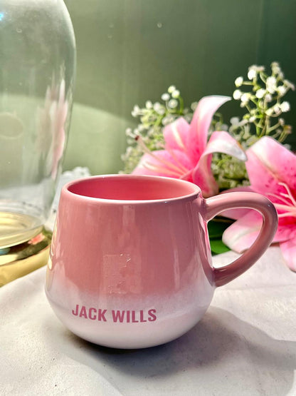 Jack Wills Pink Ombre Ceramic Mug 10 cm