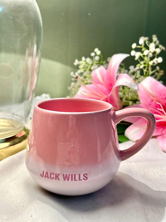 Jack Wills Pink Ombre Ceramic Mug 10 cm