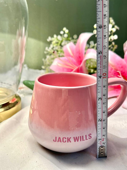Jack Wills Pink Ombre Ceramic Mug 10 cm