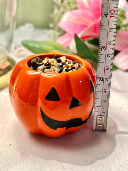 Halloween Jack-O’-Lantern Pumpkin Ceramic Planter 7 cm
