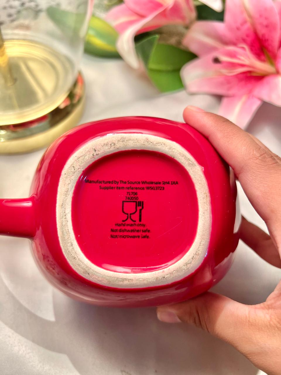 Red Emoji Face Ceramic Mug The Source 10cm