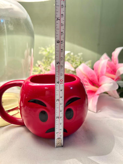 Red Emoji Face Ceramic Mug The Source 10cm
