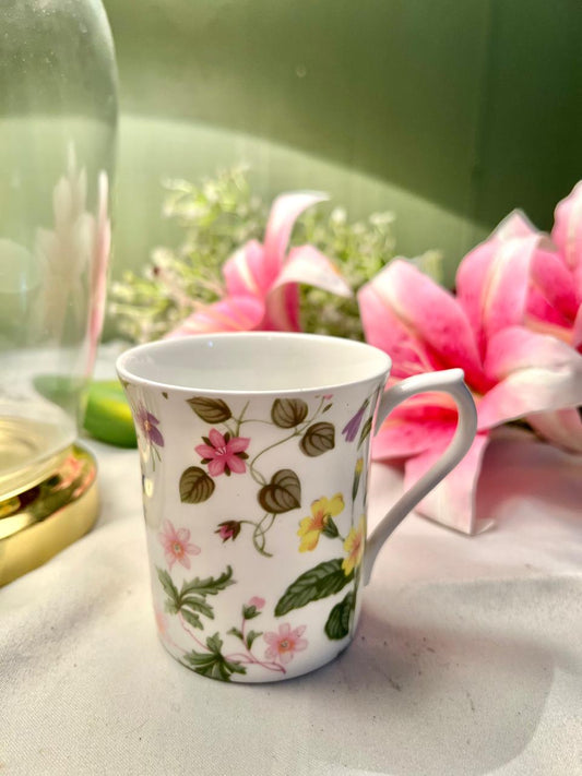Queens Country Meadow Fine Bone China Floral Mug England 9cm
