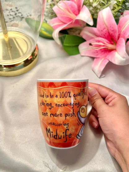 History & Heraldry Fine Porcelain Novelty Wife Mug Orange Humorous Gift Cup