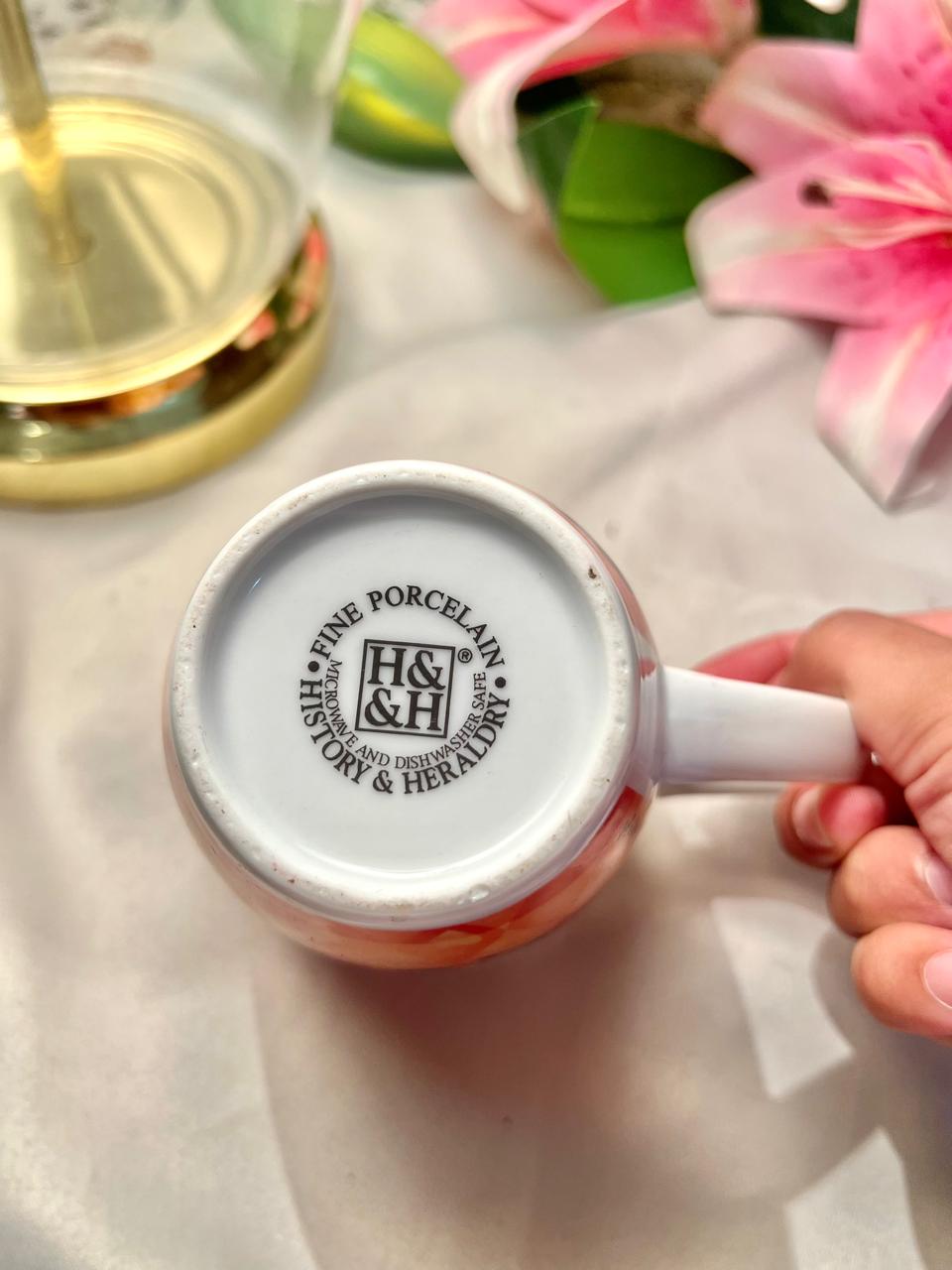 History & Heraldry Fine Porcelain Novelty Wife Mug Orange Humorous Gift Cup