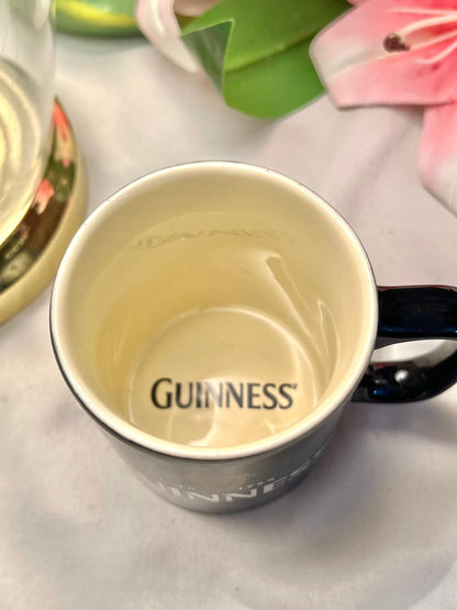 Guinness Black Ceramic Mug with Harp Logo 8 cm