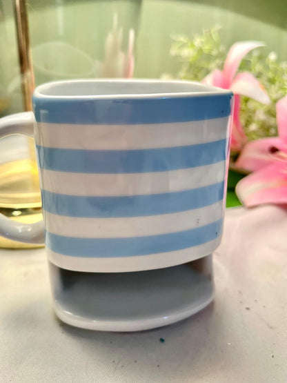 Cravendale Blue & White Striped Ceramic Mug – Kitchen Collectables