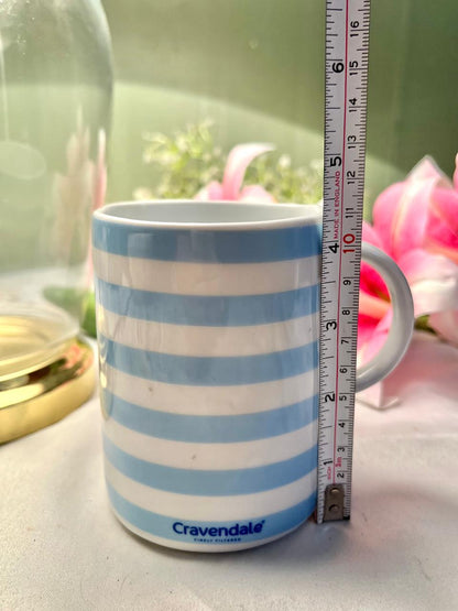 Cravendale Blue & White Striped Ceramic Mug – Kitchen Collectables
