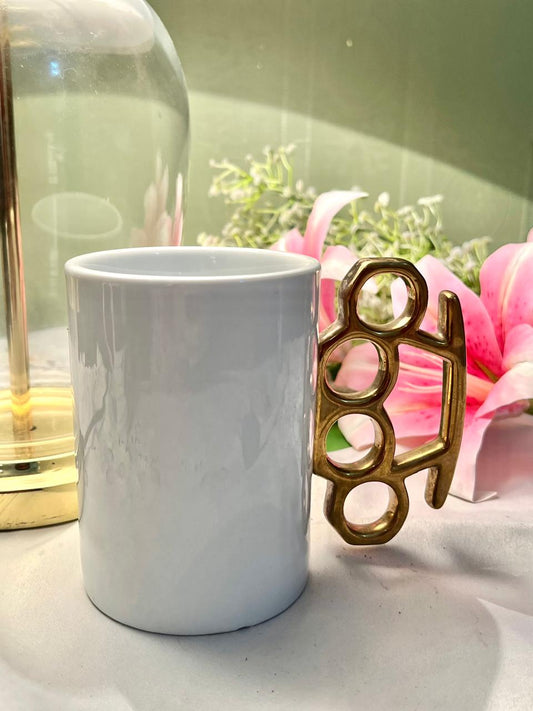 White Ceramic Cylindrical Utensil Holder 12 cm