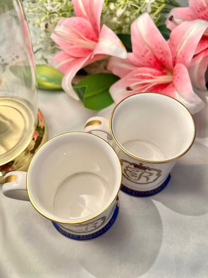 Ringtons Queen Elizabeth II Fine Bone China Mugs – 2 Piece