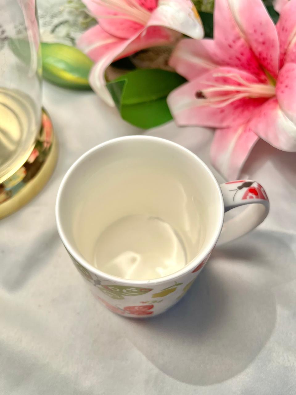 Fairmont & Main Butterfly Floral Ceramic Mug – 4 Inch