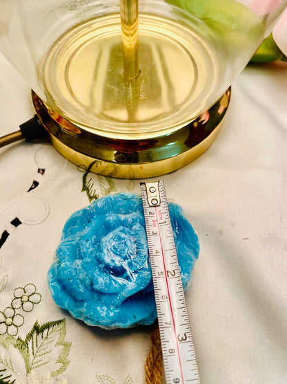 Blue Rose-Shaped Decorative Ornament 7 cm