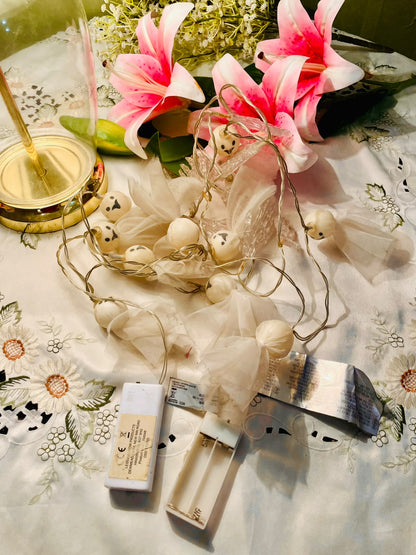 Cream Angel Battery String Fairy Lights