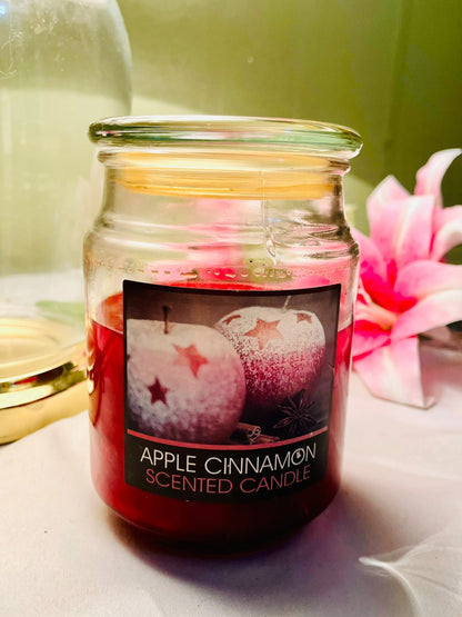 Old Williamsburg Apple Cinnamon Scented Candle – 18 oz