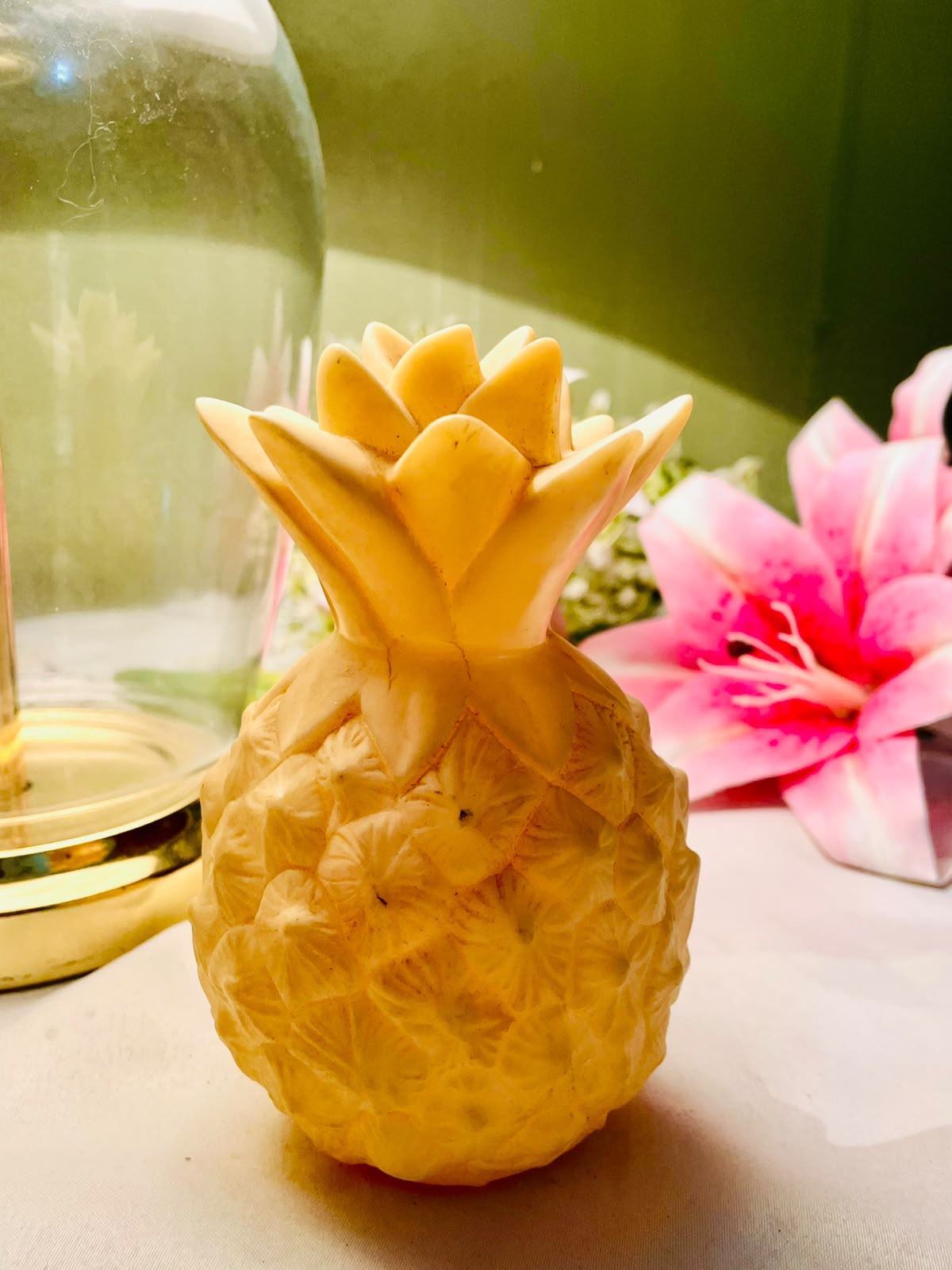 Yellow Pineapple Decorative LED Light – Approx. 5.5 Inch