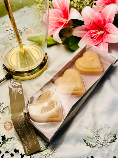 Heart-Shaped Decorative Scented Candles – 3 Piece Set