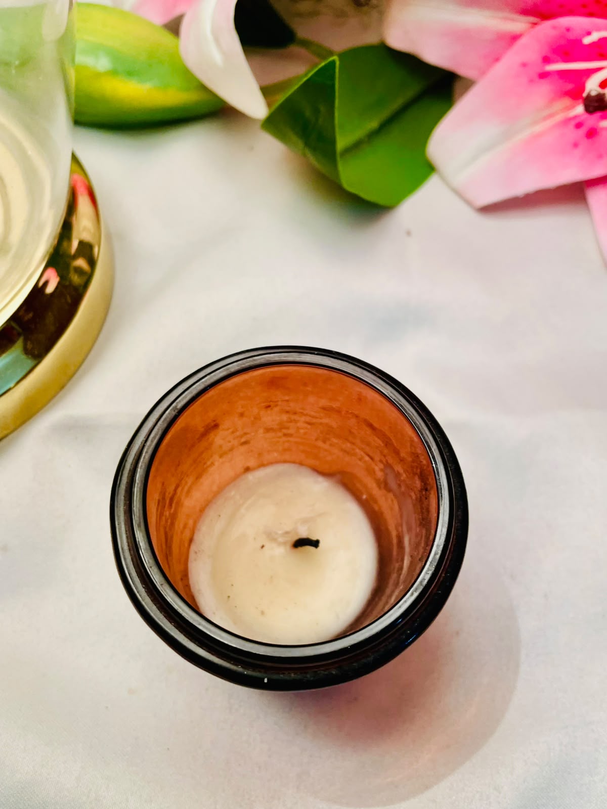 Amber Crystal Jar Scented Candle – Approx. 3 Inch