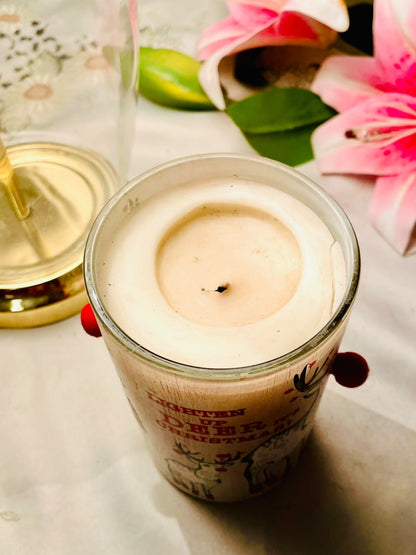 Next Festive Spice Christmas Scented Candle 500g Reindeer Design