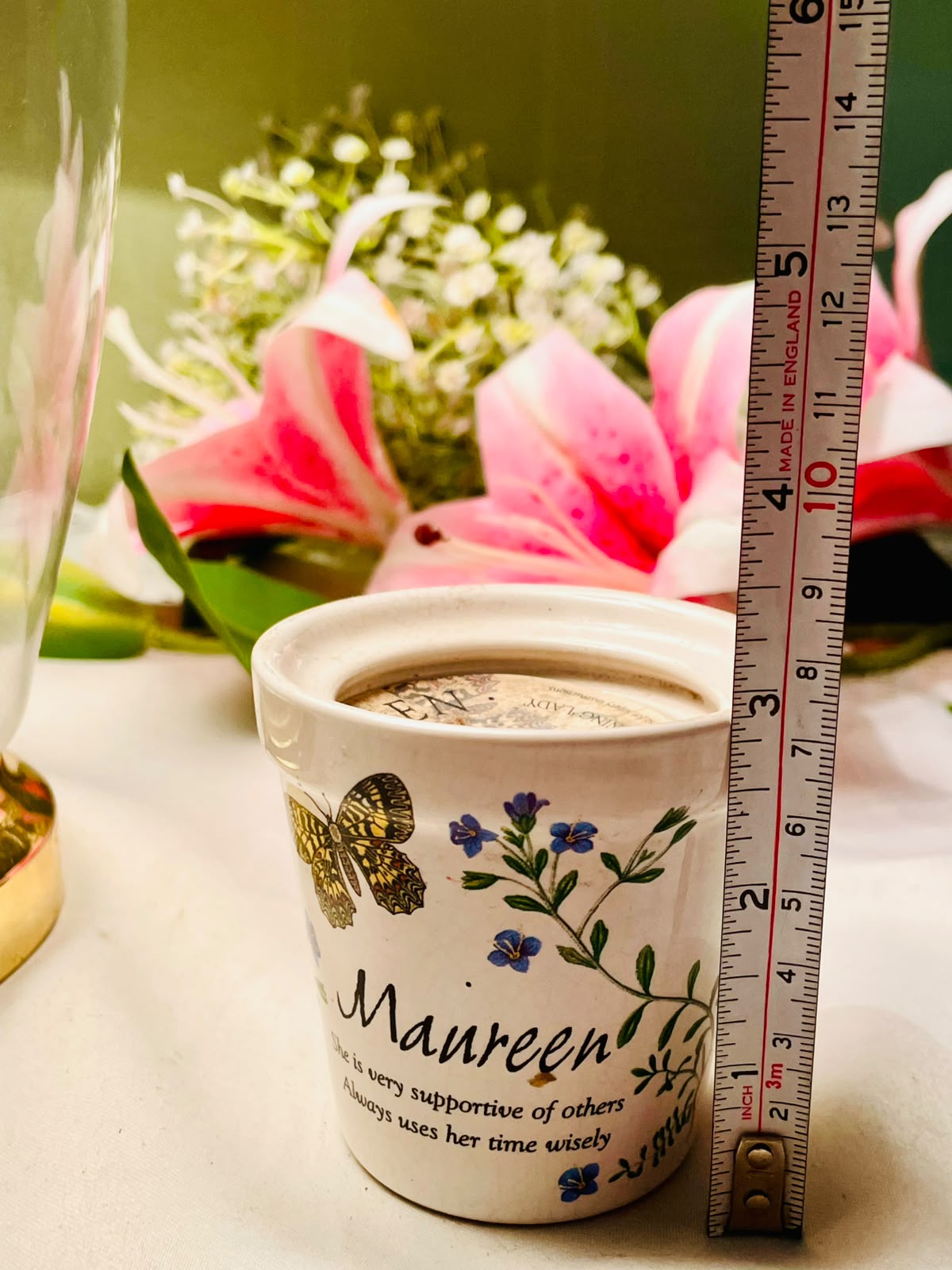 History & Heraldry Maureen Floral Scented Stoneware Candle 8cm