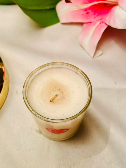 Clear Crystal Heart Scented Candle 7cm