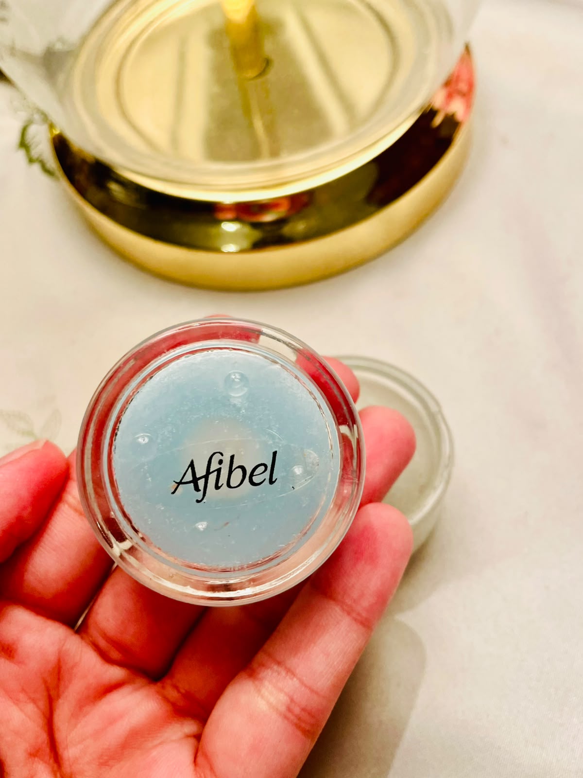 Afibel 2pc Mini Scented Candle Set in Clear Crystal Pots 5cm